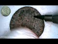 Cleaning Roman Coins With The Composite Cleaning Pencil Time Lapse  #metaldetecting #tips #cleaning