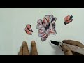 Very Easy and Simple painting | Beautiful Painting | painting from calligraphy qalam | #youtubevideo