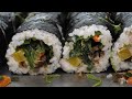 The world was amazed! Frozen kimbap mass production process - Korean kimbap factory / 냉동 김밥 만드는 과정