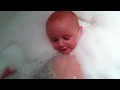 Baby Finmeister singing in the bath