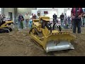 HUGE FANTASTIC RC CONSTRUCTION MACHINE XXXL SCALE 1:8 MODEL DOZER CAT D11T / Fair Leipzig 2016