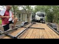 Harbor Freight 13,000 Watt Tri-Fuel Generator running a chop saw