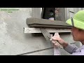 Creative Technique Of Building Window Frames With Bricks And Cement - Using Iron Nails