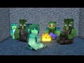 The minecraft life | Lost little zombie boy | VERY SAD STORY 😥 | Minecraft animation