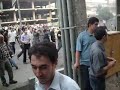 Protesters setting up barricade against Basij in Tehran 06/20/09