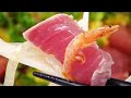 🔥see how to make fresh tuna fillets into sashimi‼️ #sashimituna #bigtuna #japan