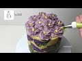 SPRING TIME PATTERN CAKE - Small 6” cake - Cake Recipe & Tutorial (visit anhbakes.com for recipes)