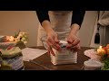 Baking Carrot Cake | ASMR (no talking, with mixing sounds, bag crinkles)