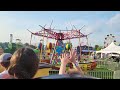 Me on the orient express dragon roller coaster on the last day of Laporte county fair 2024 pt 1