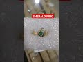 EMERALD - VINTAGE DIAMOND RING #emeraldring #emerald #diamondring