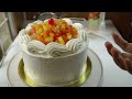 PAANO GUMAWA NG SPONGE CAKE AT GAWING MAS STABLE ANG WHIP CREAM/ FRUIT CREAM CAKE RECIPE
