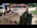 Shoveling old dirty sand from Redskin