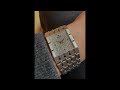 Piaget 18k White Gold Gents Bracelet Watch 9131K51 Factory Pave Diamond Dial c. 1980s