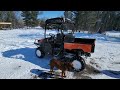 Kubota Sidekick RTV XG-850, review in snow of Wisconsin