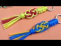 Super Easy Paracord Lanyard Keychain | How to make a Paracord Key Chain Handmade DIY Tutorial #39
