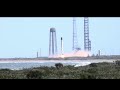 Tracking footage of Falcon 9 first stage returning to Earth after launching Ax-2 mission to orbit