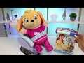 Paw Patrol Baby Skye Road Trip Snack Time & Spa Day Pet Grooming with Imagine Ink Coloring Book!