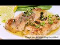 Perfect Pan Fish with Lemon butter Cream Sauce | Healthy and Easy Fish Recipe