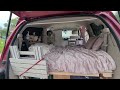 Minivan camper set up (simple and comfortable)