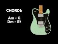 Smooth Melodic Guitar Backing Track Jam in A Minor