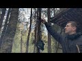 Winter BUSHCRAFT - 2 Days Alone in LAAVU Shelter - BOWL Carving with HAND Tools - Cooking LOHIKEITTO