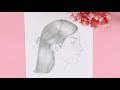 Drawing of a face in side view | Drawing of face | Güzel Kız Yüzü Nasıl Çizilir | Artistica