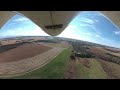 4K 360° RC plane fly along (belly mount)