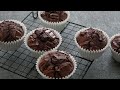 驚くほど濃厚でふんわり♡なチョコマフィン |  Amazing! rich and fluffy chocolate muffins