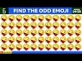 Test Your Eyes - 43 | Find the Odd Emoji | Emoji Challenges