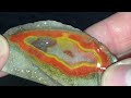 Slabbing Chinese Fighting Blood Agate