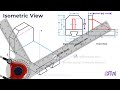 Isometric View | How to Construct an Isometric View of an Object | Example: 6