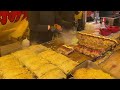japanese street food - festival okonomiyaki compilation お好み焼き