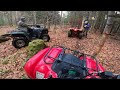 Yamaha Grizzly Fall trail ride in the Adirondacks