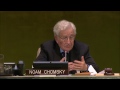 Lecture by Noam Chomsky at United Nations on prospects of resolving the Israeli-Palestinian conflict