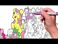 Coloring Pages MY LITTLE PONY - Watching TV. How to color My Little Pony. Easy Drawing Tutorial Art