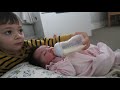 Toddler Boys Taking Care of Newborn Sister | CUTEST VIDEO EVER!