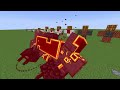 warden VS all golems battle in minecraft