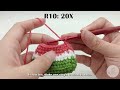 Crochet Watermelon Keychain Video Tutorial | JQ Handmade