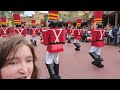 Disneys Magic Kingdom Christmas Parade 2022 from Frontierland