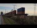 Two CN FREIGHT ENGINES With Long Freight Train!! (500 Subs)