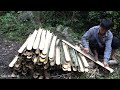 7 Days Building Complete Survival Shelter | Bamboo House & Bushcraft Camp