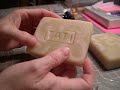 Stamping soap with homemade epoxy acrylic stamp