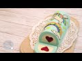 How to make pegasus design Roll cake! | yunisweets Deco Roll