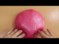 Mixing''Hot Pink''Makeup Eyeshadow, and glitter Into Slime!Satisfying Slime Video!★ASMR★