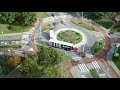 5 minutes of traffic on a Dutch roundabout with bi-directional cycling lanes