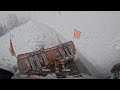 25cm of fresh snow❄️Snow removal with Unimog U400 #asmr