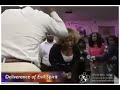 A crazy woman is violated by a Demon. Luckily though, her Church leader knows how to deal with it.