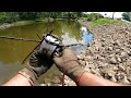 I Found A Full Plastic Bag Underwater In The River! (Magnet Fishing)