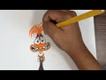 How to Draw ANXIETY from INSIDE OUT 2 Disney Movie I Easy Drawing Tutorial