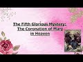 HOLY ROSARY WEDNESDAY🟠GLORIOUS  MYSTERIES OF THE ROSARY🌹 MAY 29, 2024 | COMPASSION AND MOTHERLY LOVE
